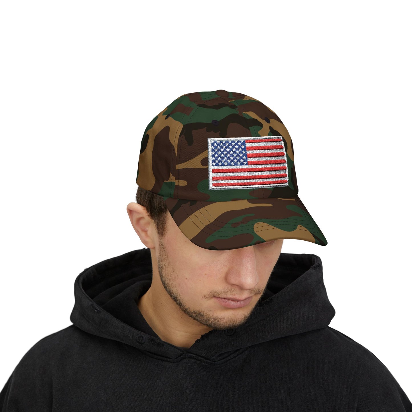 Dad Cap - Embroidered American Flag