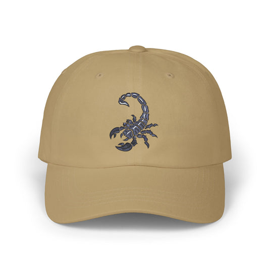 Embroidered Scorpion Classic Dad Cap