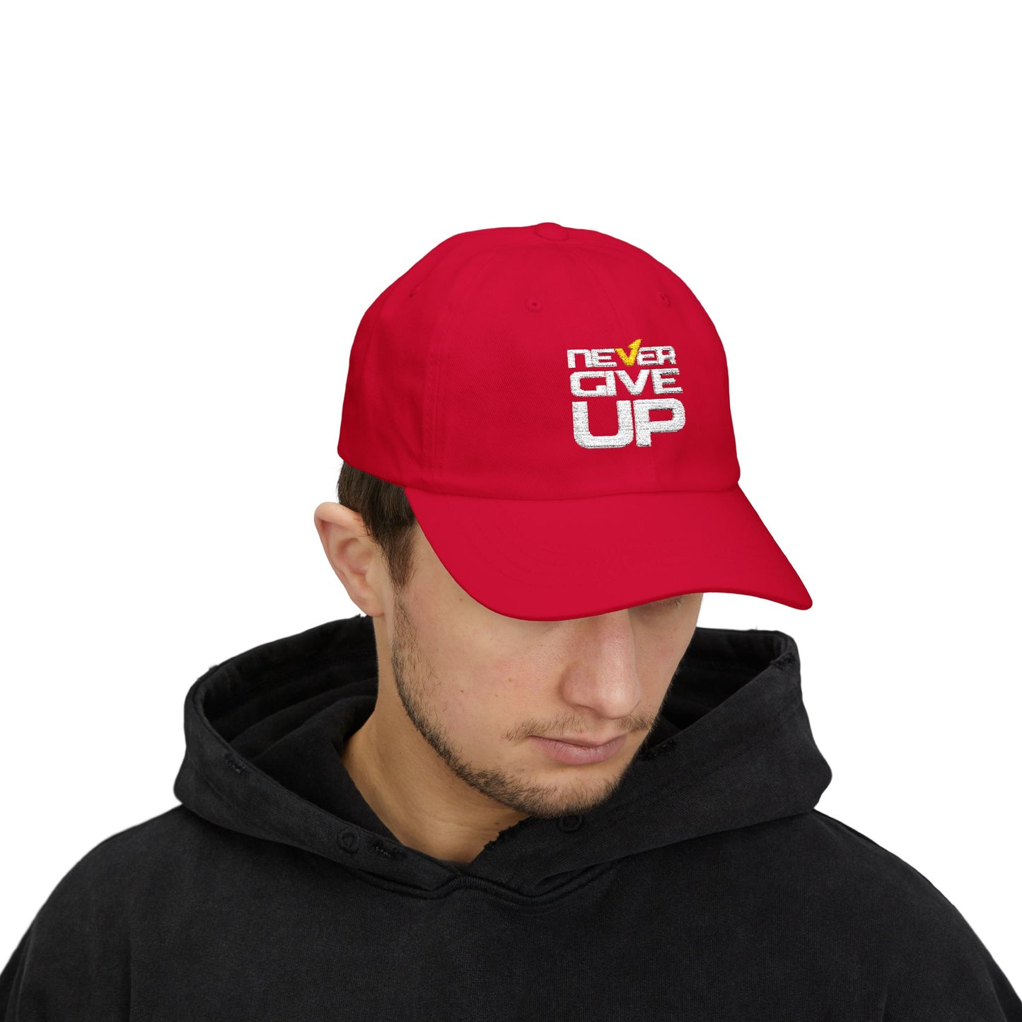 Embroidered Dad Cap - Never Give Up