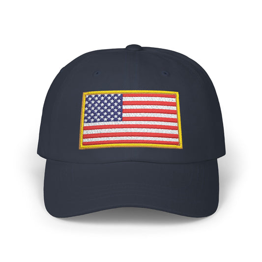 Embroidered American Flag Dad Cap