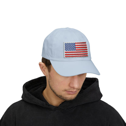 Dad Cap - Embroidered American Flag