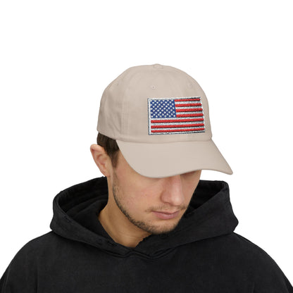 Dad Cap - Embroidered American Flag