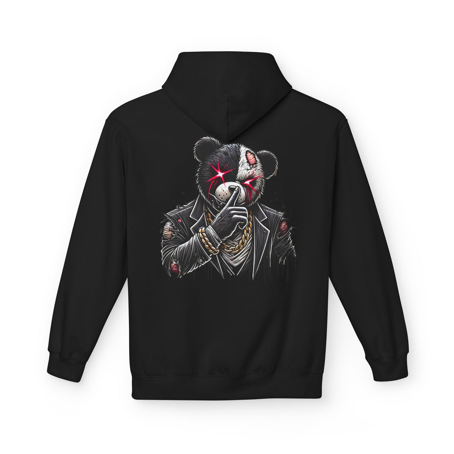 Rebellious Bear Graphic Hoodie for Unisex