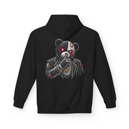 Rebellious Bear Graphic Hoodie for Unisex