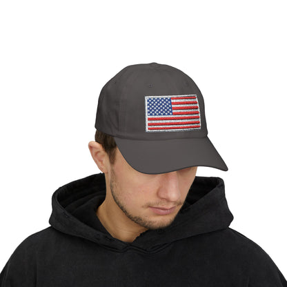 Dad Cap - Embroidered American Flag