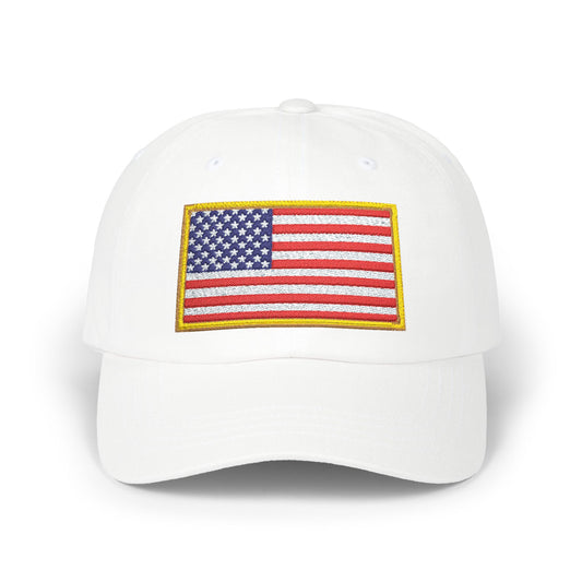 Embroidered American Flag Dad Cap
