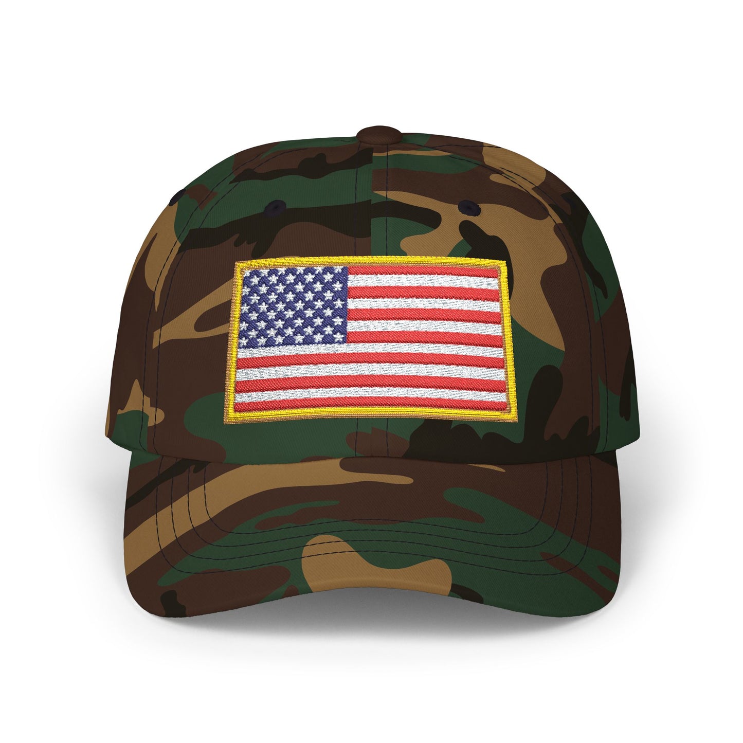 Embroidered American Flag Dad Cap