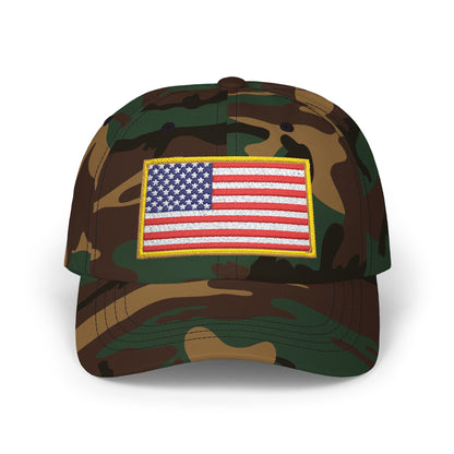 Embroidered American Flag Dad Cap