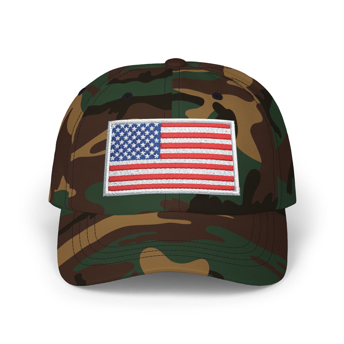 Dad Cap - Embroidered American Flag