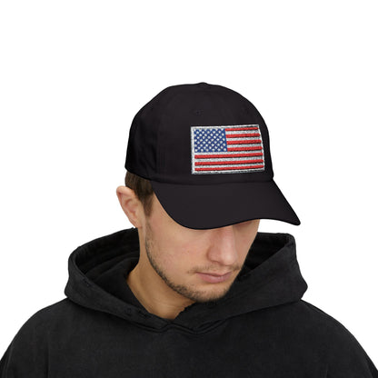 Dad Cap - Embroidered American Flag