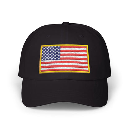 Embroidered American Flag Dad Cap